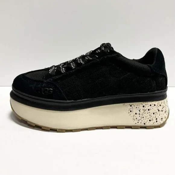 靴 UGG W MARIN LACE LOGO Black Marin Lace Platform | UGG® Official